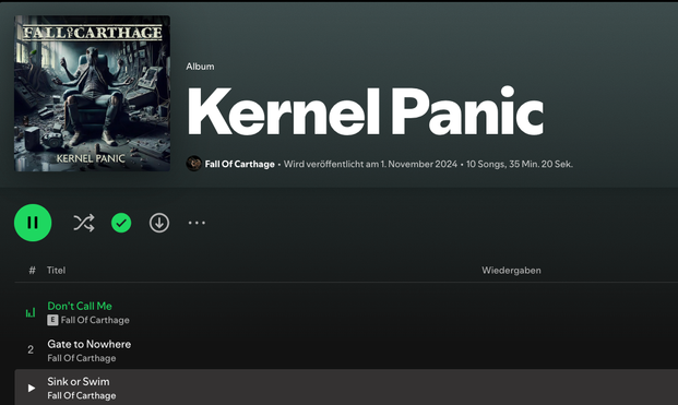 Unser neues Album bei Spotify. 